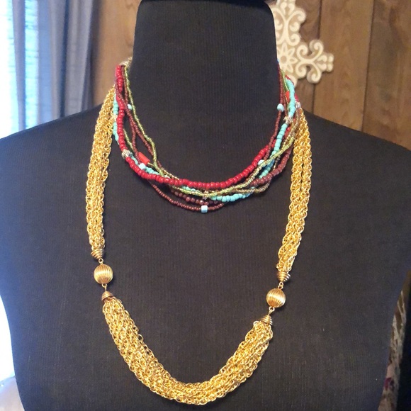 Set of (10) Vintage Necklaces - Picture 5 of 17